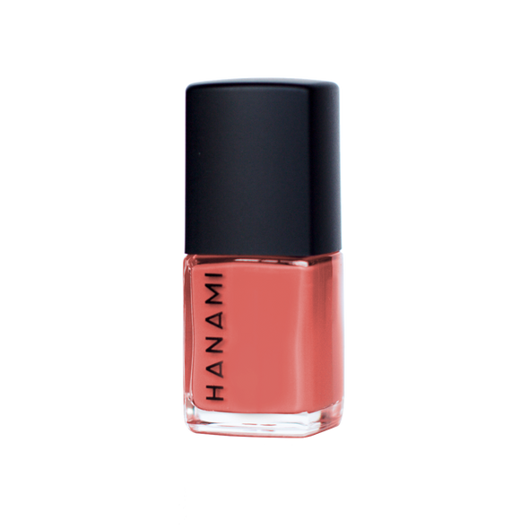 Hanami Nail Polish - Flame Trees 15ml colour is Soft rust orange, vegan and cruelty free, breathable and Australian made.