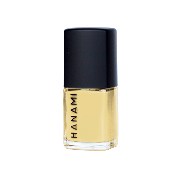 Hanami Nail Polish - Forsythia 15ml colour is Daisy yellow, vegan and cruelty free, breathable and Australian made.