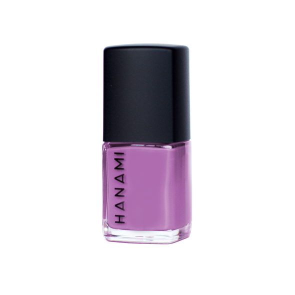 Hanami Nail Polish - Hyssop Of Love 15ml colour is Bright creamy pastel purple, vegan and cruelty free, breathable and Australian made.