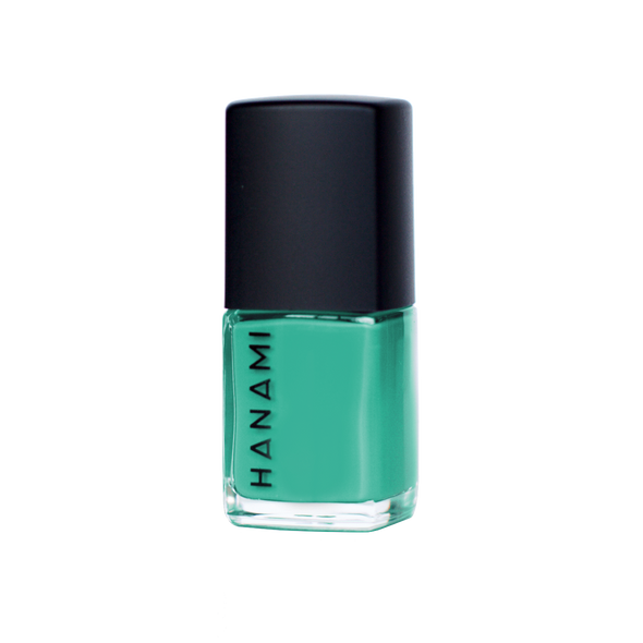 Hanami Nail Polish - Junie 15ml colour is Cool clean green, vegan and cruelty free, breathable and Australian made.