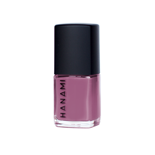 Hanami Nail Polish - Lady 15ml colour is Mauve rose purple, vegan and cruelty free, breathable and Australian made.