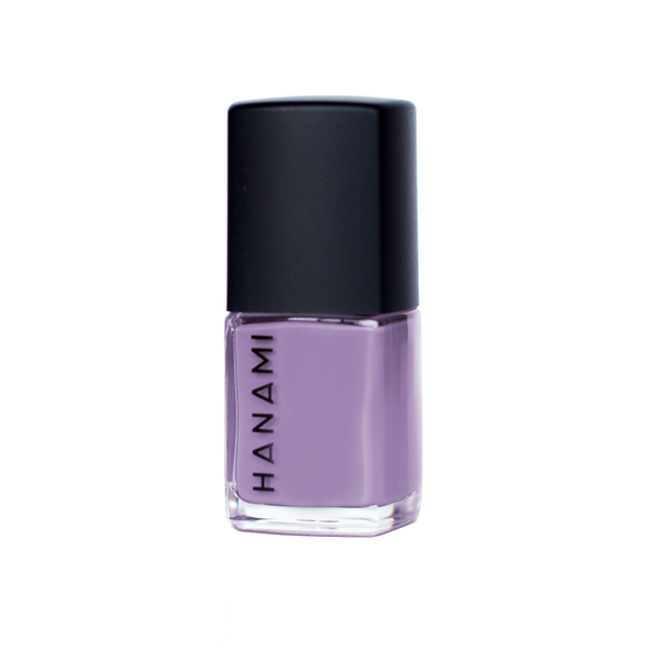 Hanami Nail Polish - One Evening 15ml colour is Light lavender, vegan and cruelty free, breathable and Australian made.
