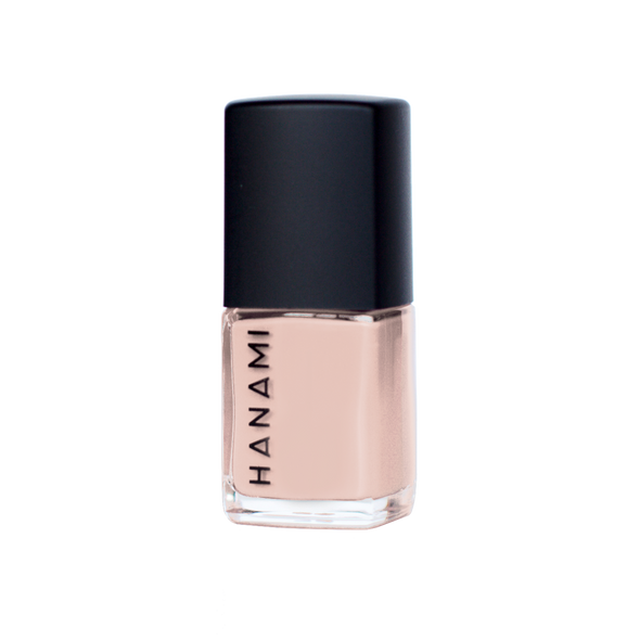Hanami Nail Polish - Tiny Dancer 15ml colour is Sheer nude pink, vegan and cruelty free, breathable and Australian made.