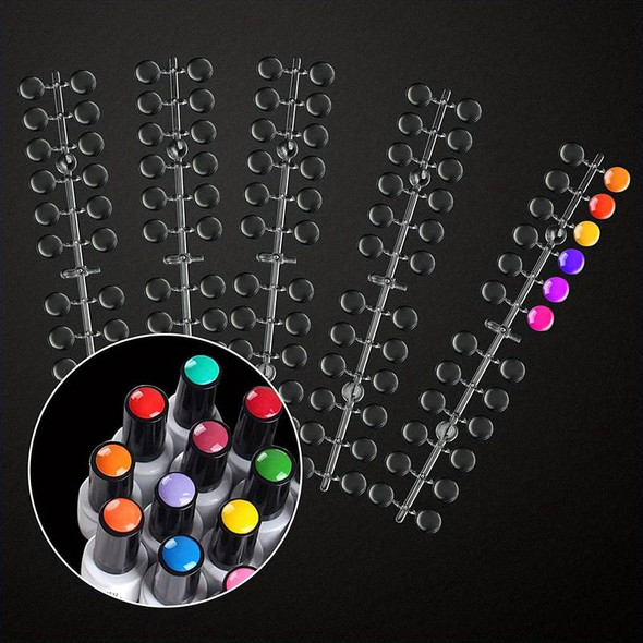 120PCS Round Acrylic Tops for Colour Identification Dots (+ FREE Adhesive Tabs )