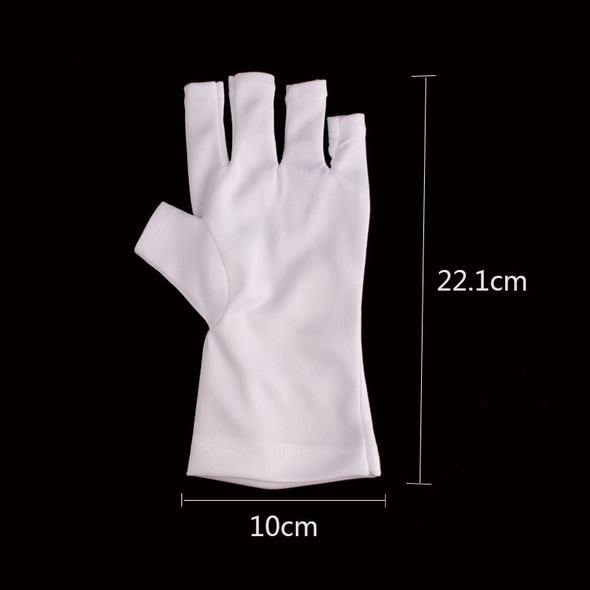 White UV Lamp Protection Gloves (1 Pair) - Protecting Your Hand Skin