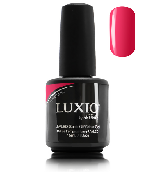 Luxio Gel Polish - Entrancing 15ml A Deep Pink  premium 100% pure gel, odourless, vegan, long lasting, HEMA-FREE, pro-only Coloured Gel Polish.