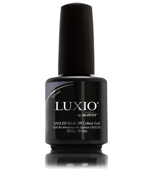 Luxio Gel Polish - Mojave 15ml A Slated Lilac  premium 100% pure gel, odourless, vegan, long lasting, HEMA-FREE, pro-only Coloured Gel Polish.