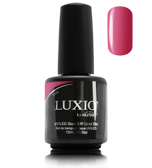 Luxio Gel Polish - Pose 15ml A Neutral Rose  premium 100% pure gel, odourless, vegan, long lasting, HEMA-FREE, pro-only Coloured Gel Polish.