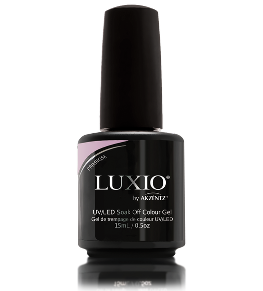 Luxio Gel Polish - Primrose 15ml A Dusty Rose  premium 100% pure gel, odourless, vegan, long lasting, HEMA-FREE, pro-only Coloured Gel Polish.