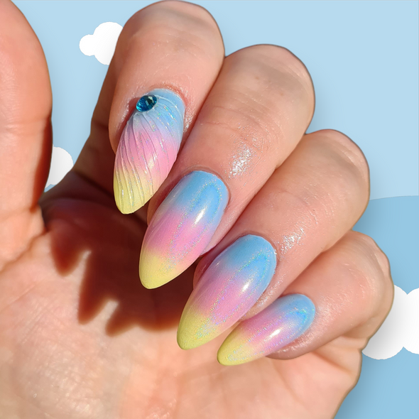 Angel Clear Holographic Nail Pigment Powder (0.6gm Pot)