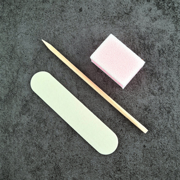 Disposable White & Pink 2-Way Mini Buffer Sponge Blocks (2PCS or 100PCS)