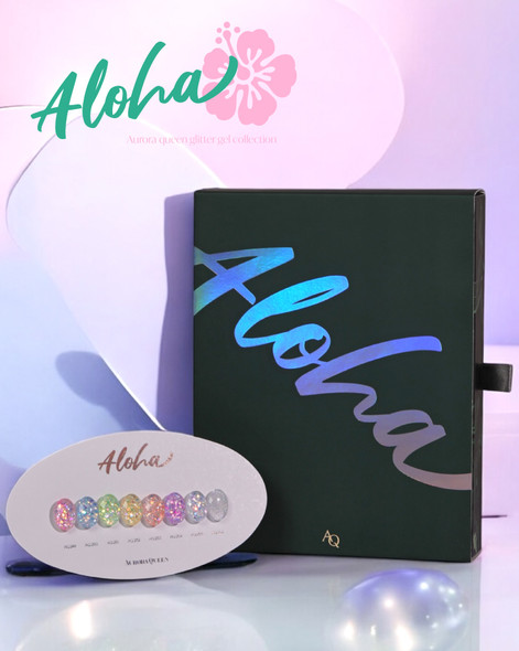 8PCS Aurora Queen Aloha Collection - Glow-In-The-Dark & Magnetic!