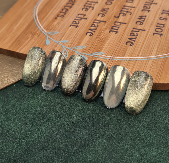 Moxie Magnetic Chrome Pigment Powder – Light Gold