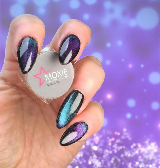 Moxie Magnetic Chrome Pigment Powder – Purple & Blue