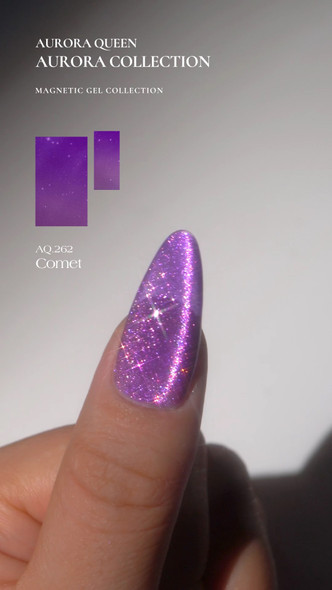 AQ Violet Aurora Gel Polish - Comet
