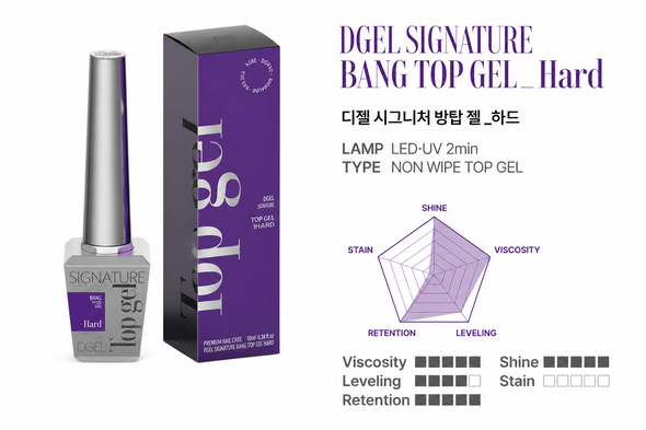 DGEL Signature Bang Top Gel Hard (Non-Wipe)