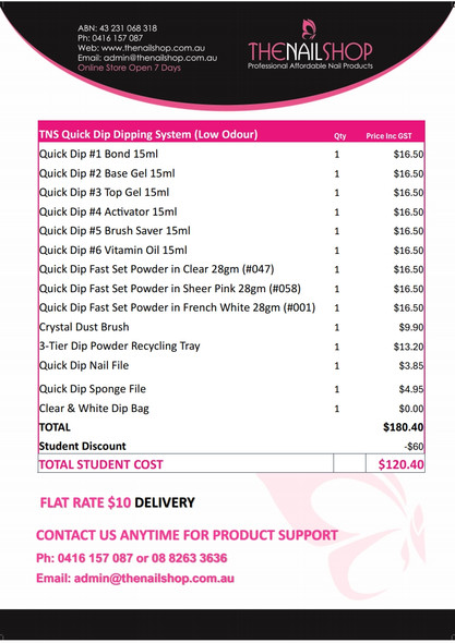 Student Kit TAFE NSW - Quick Dip Starter Kit