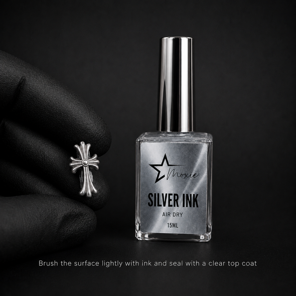 Moxie Nail Art Ink - Silver