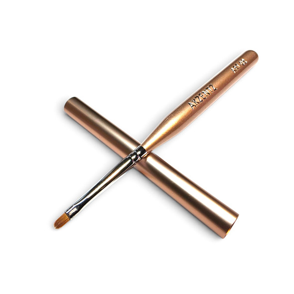 Akzentz Mini Oval Gel Brush #8