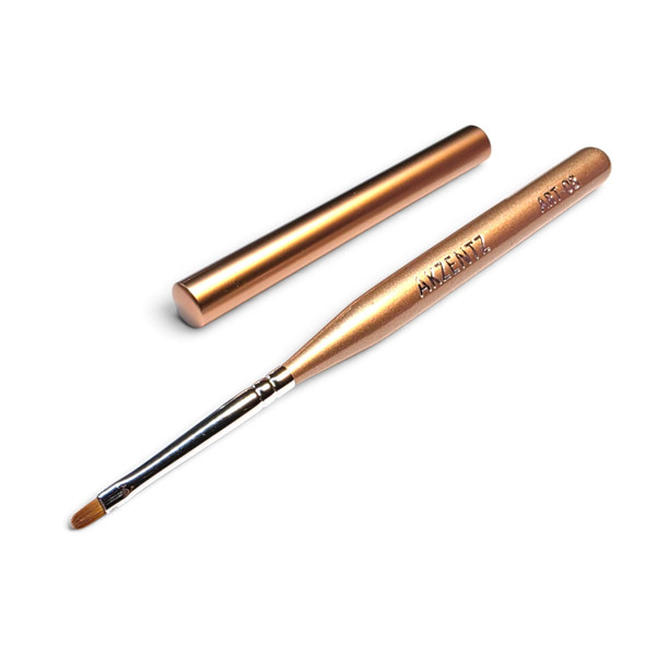 Akzentz Mini Oval Gel Brush #8