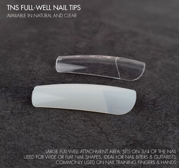 Refill Tips - TNS Natural Full-Well Nail Tips (50PCS)