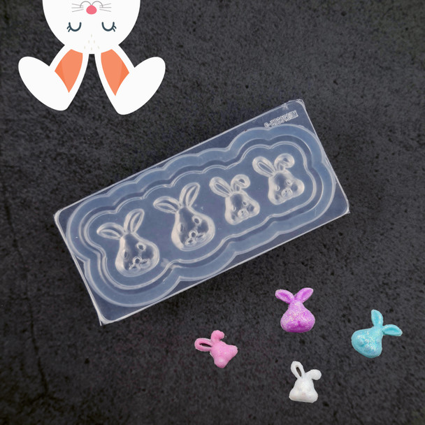 Moxie Silicone Nail Art Mold - 3D Bunny Rabbits (Great for Easter!)