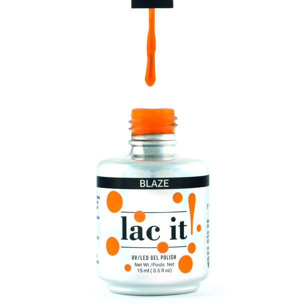 Lac It!™ Advanced Formula Gel Polish 15ml - Blaze Orange Gel Polish (MOD Collection)