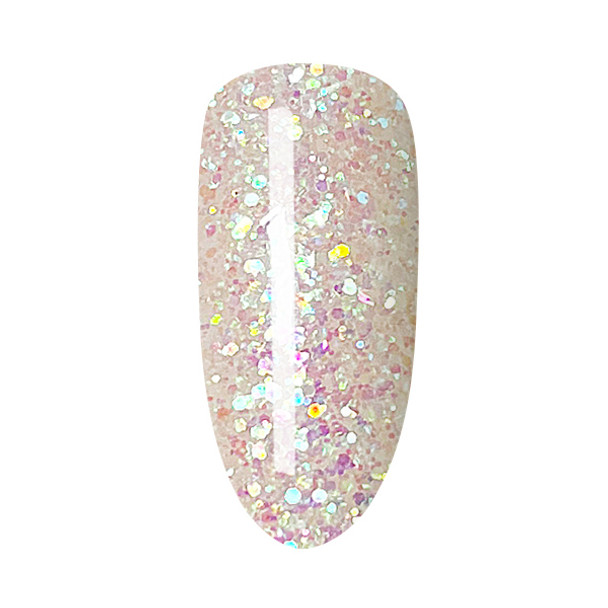 White Iridescent Glitter Dip Powder