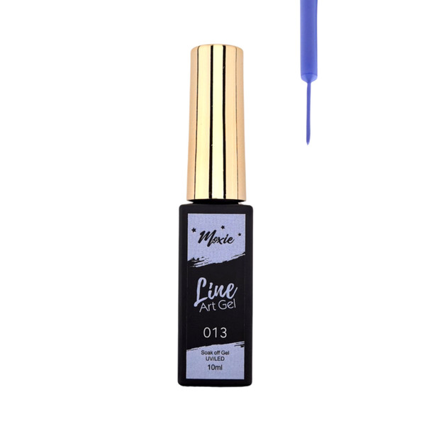 Moxie Coloured UV/LED Line Nail Gels - Ocean Blue