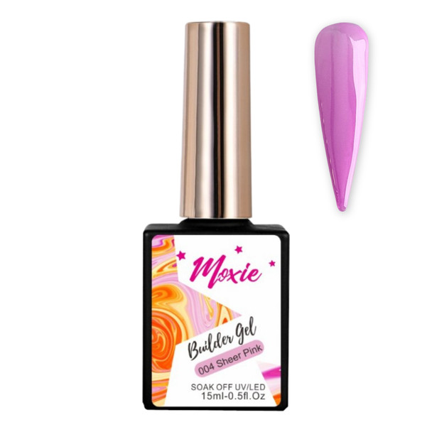 Moxie Build UV/LED Nail Gel 15ml - Sheer Pink (HEMA-FREE)