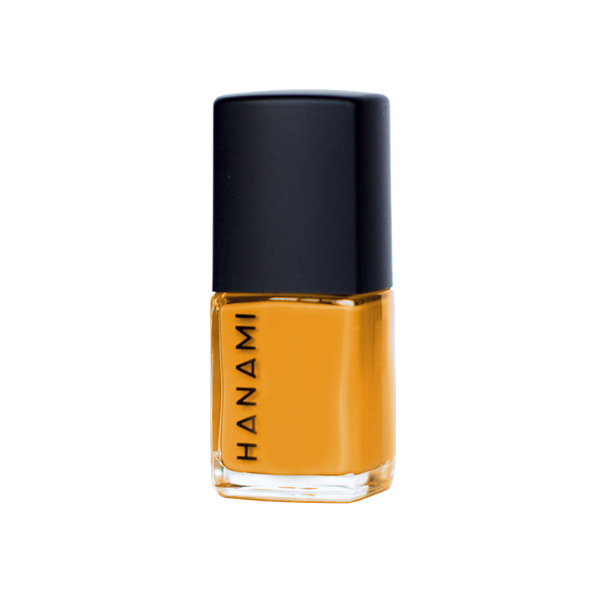 Hanami Nail Polish - Beams 15ml colour is Bright yellow, vegan and cruelty free, breathable and Australian made.