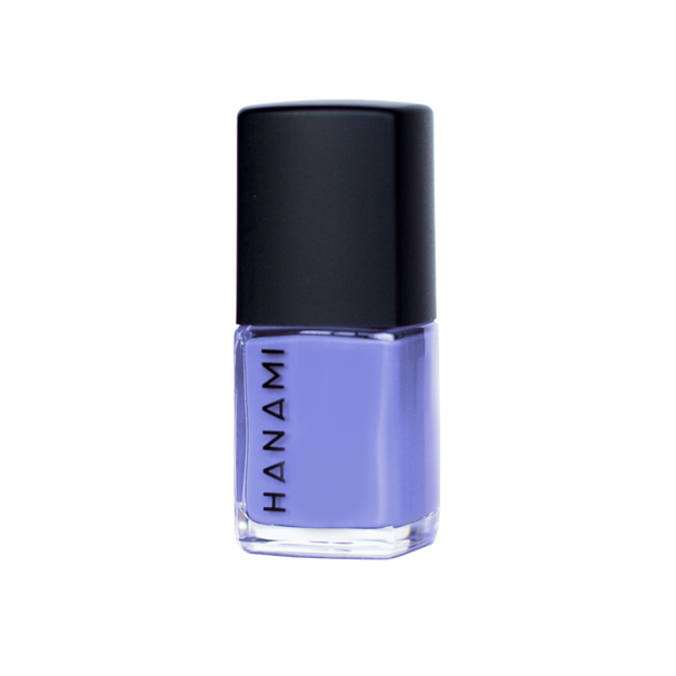 Hanami Nail Polish - Lilac Wine 15ml colour is Purple blue, vegan and cruelty free, breathable and Australian made.
