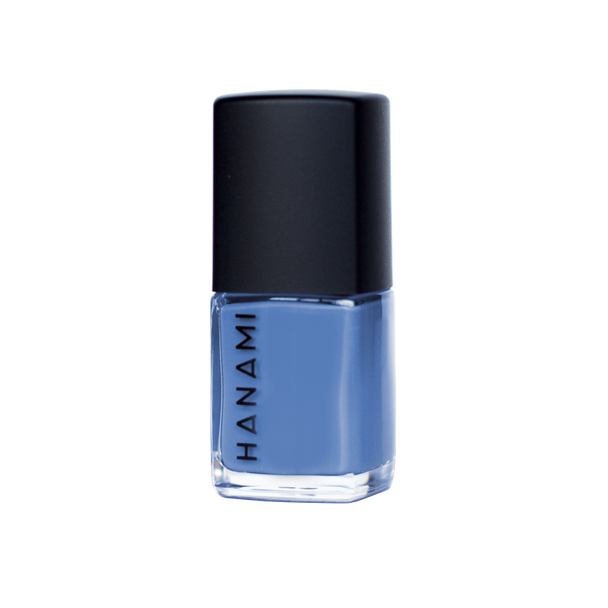 Hanami Nail Polish - Tides 15ml colour is Sky blue, vegan and cruelty free, breathable and Australian made.