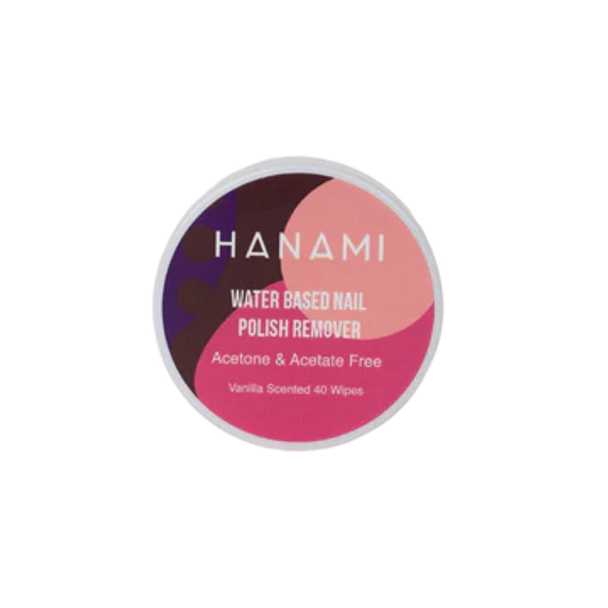 Hanami Water Based Nail Polish Remover Wipes 40pk (french vanilla) colour is Polish Remover Wipes, vegan and cruelty free, breathable and Australian made.