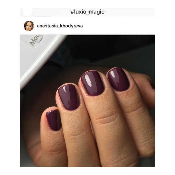 Luxio Gel Polish - Magic 15ml A Muted Purple  premium 100% pure gel, odourless, vegan, long lasting, HEMA-FREE, pro-only Coloured Gel Polish.