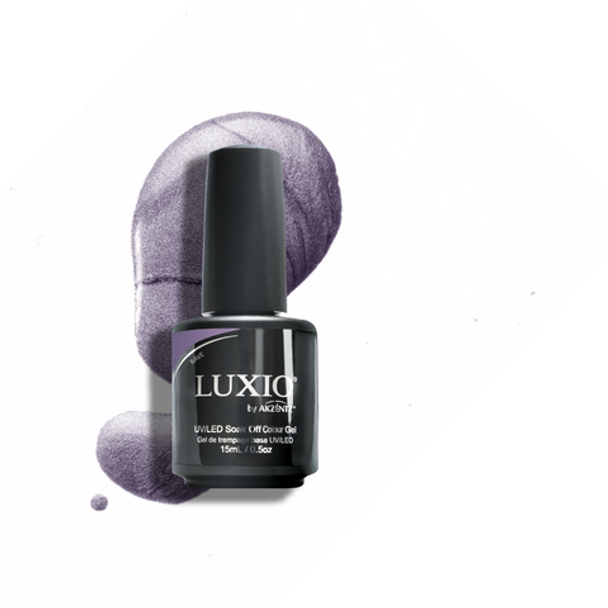 Luxio Gel Polish - Rave 15ml A Purple/Silver Metallic  premium 100% pure gel, odourless, vegan, long lasting, HEMA-FREE, pro-only Coloured Gel Polish.