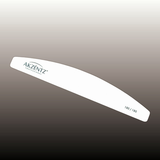 Single Akzentz White 180/180 Curved File