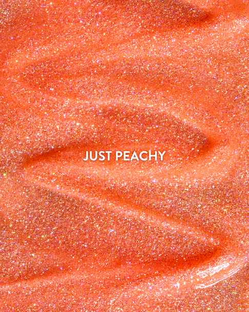 Just Peachy Glitter Nail Gel