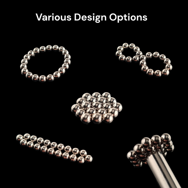 Ripple Round Bead Nail Art Magnets (20Pcs/Bag)