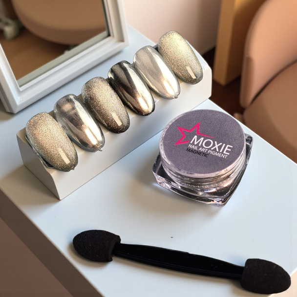 Moxie Magnetic Chrome Pigment Powder – Light Gold