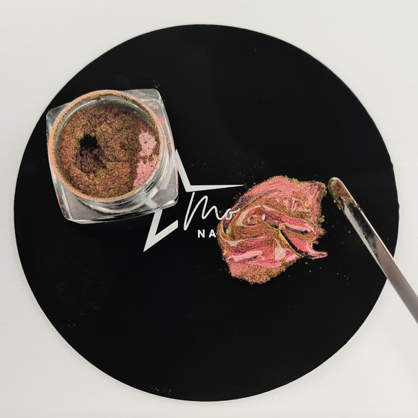 Moxie Magnetic Chameleon Chrome Pigment Powder – Pink Gold