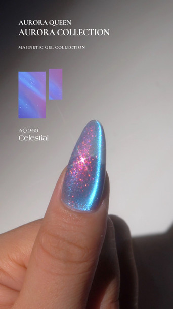 AQ Violet Aurora Gel Polish - Celestial