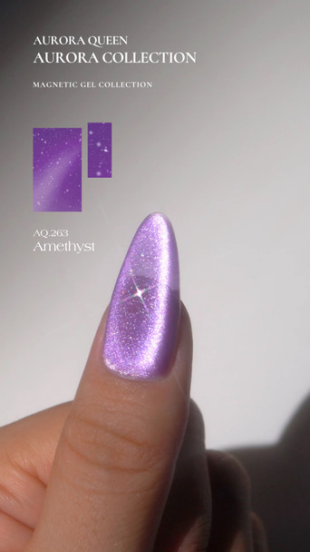 AQ Violet Aurora Gel Polish - Amethyst