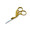TNS Gold Stork Scissors. Straight silk/fiberglass nail scissors.