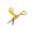 TNS Gold Stork Scissors. Straight silk nail scissors.