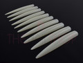 Extra Long Pointed Straight Natural Display Nail Tips (Pack of 10) - Approx. 9cm Long