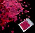 TNS Solid Pink Heart Glitter Mix for Nail Art - 15ml Bag (Valentines Day)