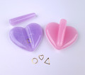 Heart Mould for Curving Fine Metal Shapes Nail Art (Pink or Purple)