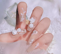 Example of Use - 3D White Resin Roses for Nail Art