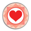Poker Chip Ball Marker Heart - Modern